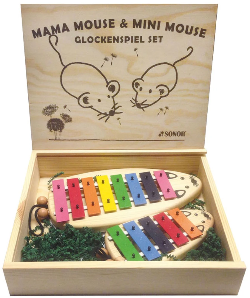 Sonor Glockenspiel Maus Set mit Holzbox